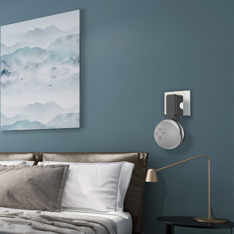 Alimoon AILITOP Echo Dot 4th Wall Mount Holder,Smart Speaker 4th Generation Home Hanger Stand Accessories with Built-in Cable Hide Messy Wires for Smart Home Space-Saving