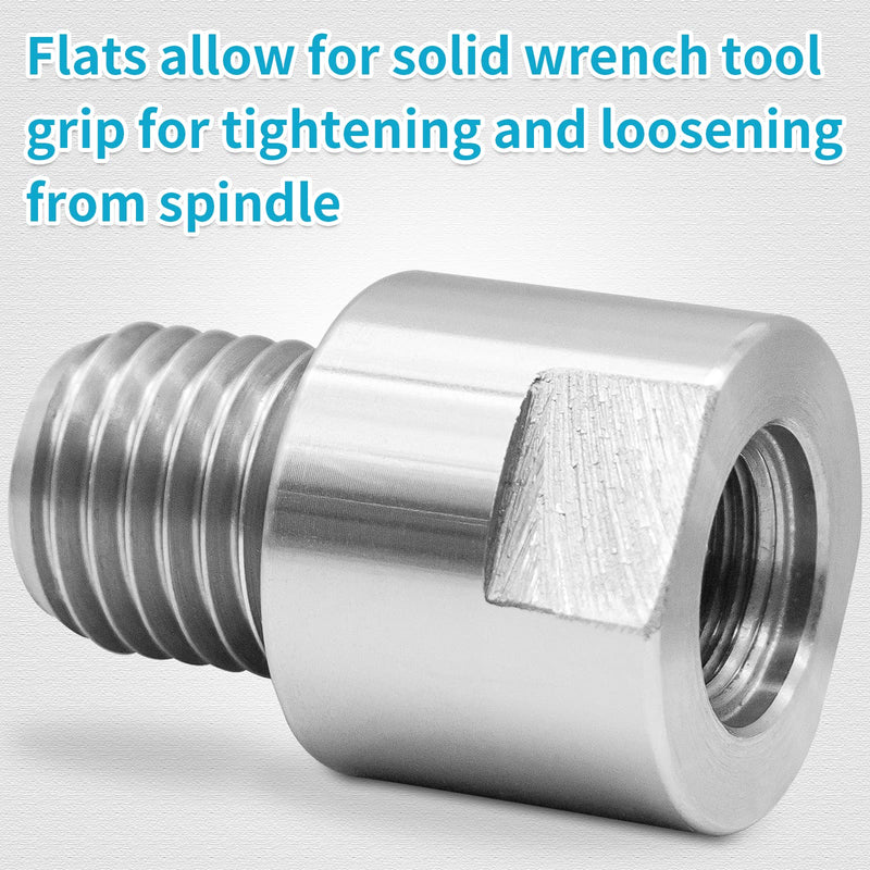 PNBO Woodworking Lathe Headstock Spindle Adapter, Converts FT 3/4" x 16 to MT 1" x 8 TPI