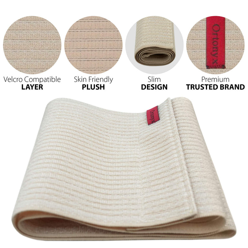 ORTONYX 10.25" Abdominal Binder for Men and Women/Postpartum Post-Operative Post-Surgery Wrap/Abdomen Navel Umbilical Hernia Support Belt / 524010 Beige L/XXL Large/2X-Large (Pack of 1)
