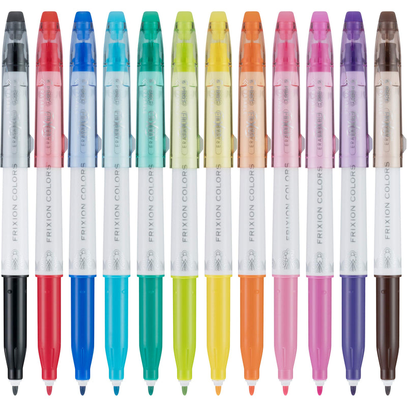 PILOT FriXion Colors Erasable Marker Pens, Bold Point, Assorted Color Inks, Tub of 36 (8032) Pack of 36