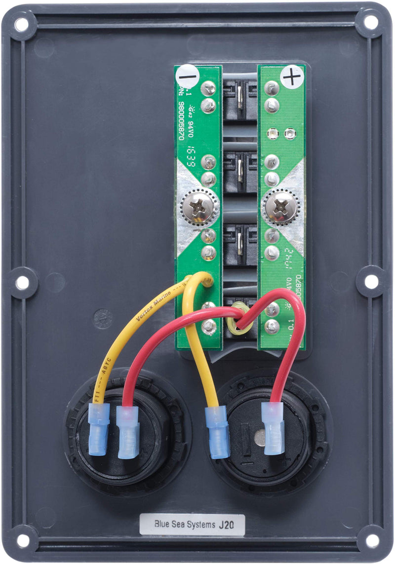 Blue Sea Systems 4324-BSS Panel Switch H2O CB 4POS SCKT, Camouflage 4 Pos + 12V Sckt & Dual USB Chgr Camo