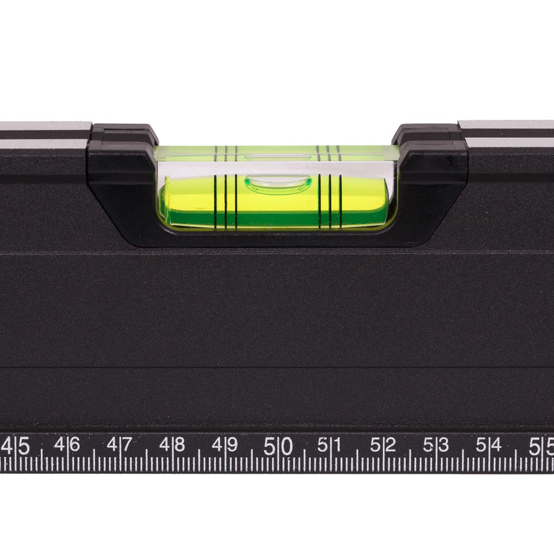 MIVOS - Aluminum spirit level 60cm with magnet system and aluminum housing - Spirit level with 3 levels - High accuracy - Magnetic spirit level 600 mm
