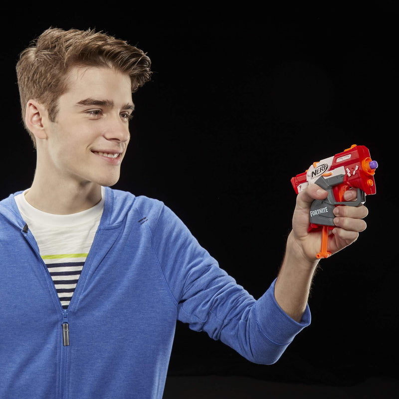 NERF Fortnite Ts Microshots Dart-Firing Toy Blaster & 2 Official Elite Darts