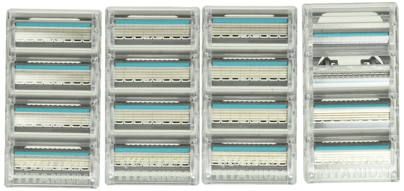 Schick Quattro Titanium for Men With 1 Razor and 16 Razor Blades Refills
