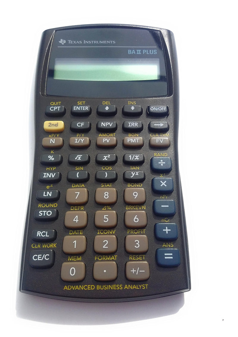 TEXBAIIPLUS - Texas Instruments BA-II Plus Adv. Financial Calculator