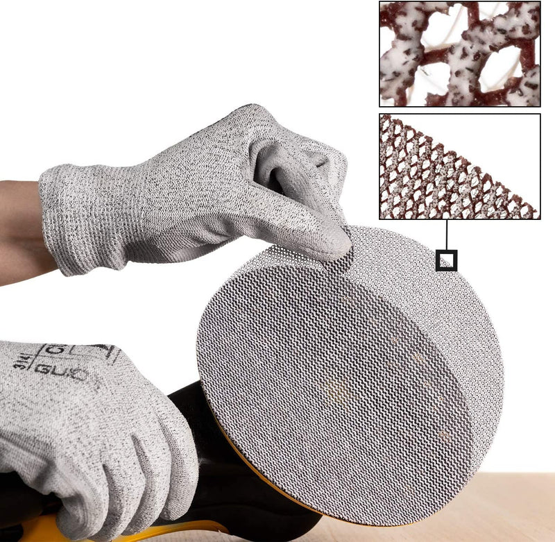 Mirka Abranet mesh sanding discs Ø 125 mm Velcro / mix pack 5 of each grain size 80, 120, 180, 240, 320, 400, 600 / 35 pieces / for all 125 mm eccentric sanders and grinders Mix 1