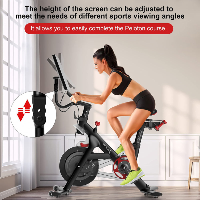 COOLWUFAN 360 Degree Rotate Screen Adjuster for Peloton Bike, Upgraded Screen Swivel for Peloton, Accessory to Turn Peloton Bike Screens, Accessories for Peloton (Not Compatible with Peloton Bike +)
