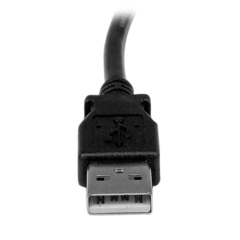 StarTech.com 2m USB 2.0 A to Right Angle B Cable Cord - 2 m USB Printer Cable - Right Angle USB B Cable - 1x USB A (M), 1x USB B (M) (USBAB2MR) Right Angled Connector 6 ft / 2m