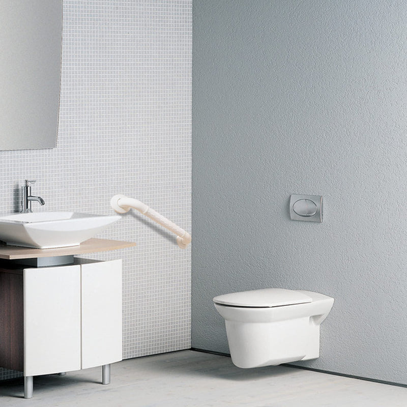 Handicap grab bars for shower ，elderly wall mount bathro safety ， handle Bath Grab anti slip grip Heavy Duty （White11.8in） White 11.8*1.4in
