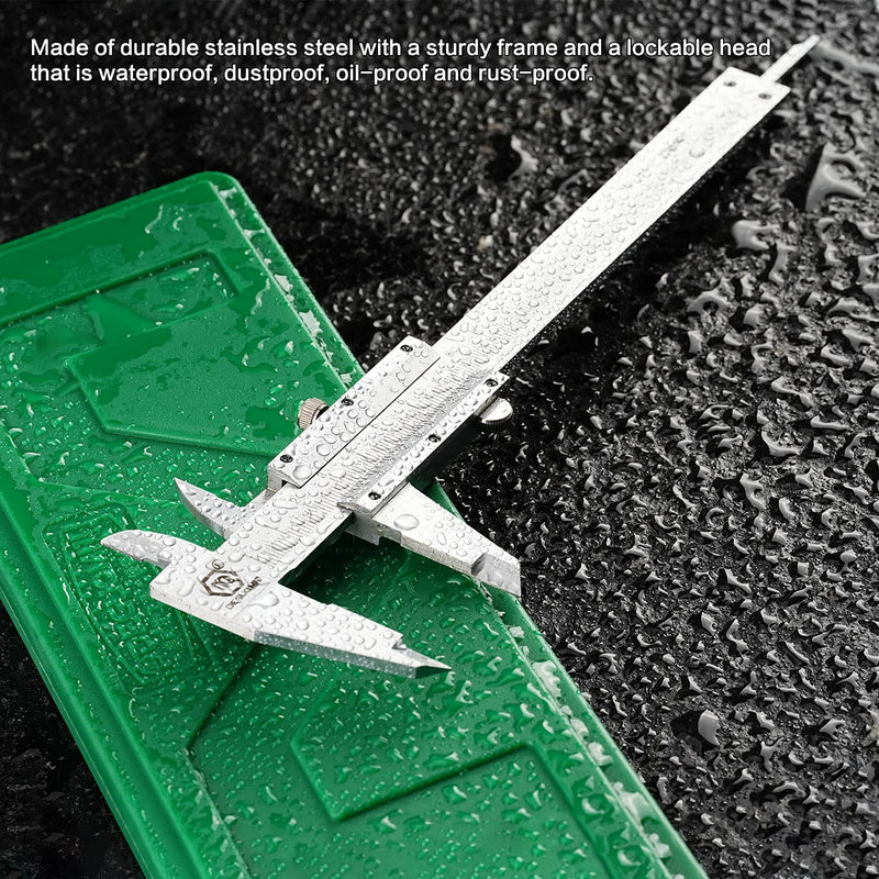 oumuik Vernier Caliper 150mm 6 Inch Stainless Steel Micrometer Measuring Tool
