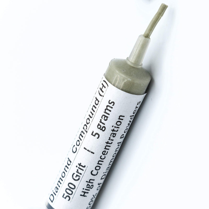 TechDiamondTools Kit of 3 Diamond Lapping Paste Polishing Compound 500 800 1200 Grit Lapidary Paste for Rock Glass Metal Jewelry Resin Marble with High Concentration of Diamond Powder USA Made 1200 800 500 grit