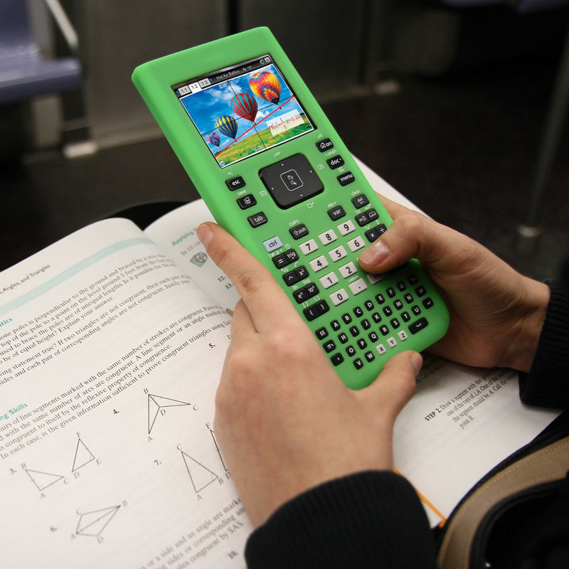 Guerrilla Silicone Case for Texas Instruments TI Nspire CX/CX CAS Graphing Calculator, Green