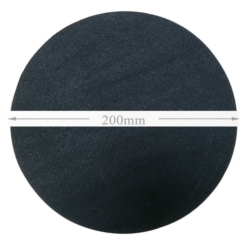 Wknoon Single Circular Blank Mouse Pad - Black - 8" Round Mouse Pads Diameter (200mm x 200mm x 3mm)