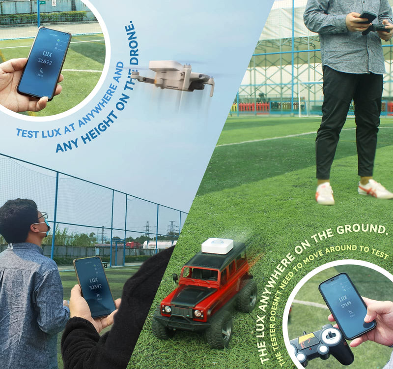 Light Meter PAR Meter Up to 400,000lx and 6000umol/(㎡s) DLI Calculator Lux Meter PPFD Tester