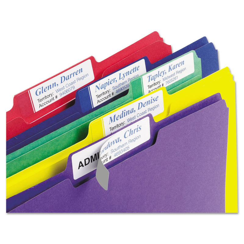 Avery 5026 Extra Large Filing Labels, 15/16-Inch x3-7/16-Inch, 450/PK, Assorted