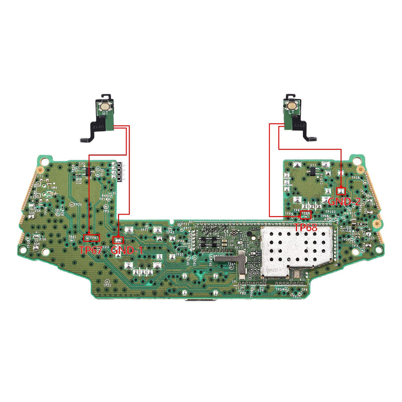 eXtremeRate Clicky Hair Trigger Kit for Xbox One X/S Controller LT RT Shoulder Buttons, Custom Flashshot Trigger Stop Flex Cable for Xbox One X/S Controller Model 1708 For Xbox One S/X
