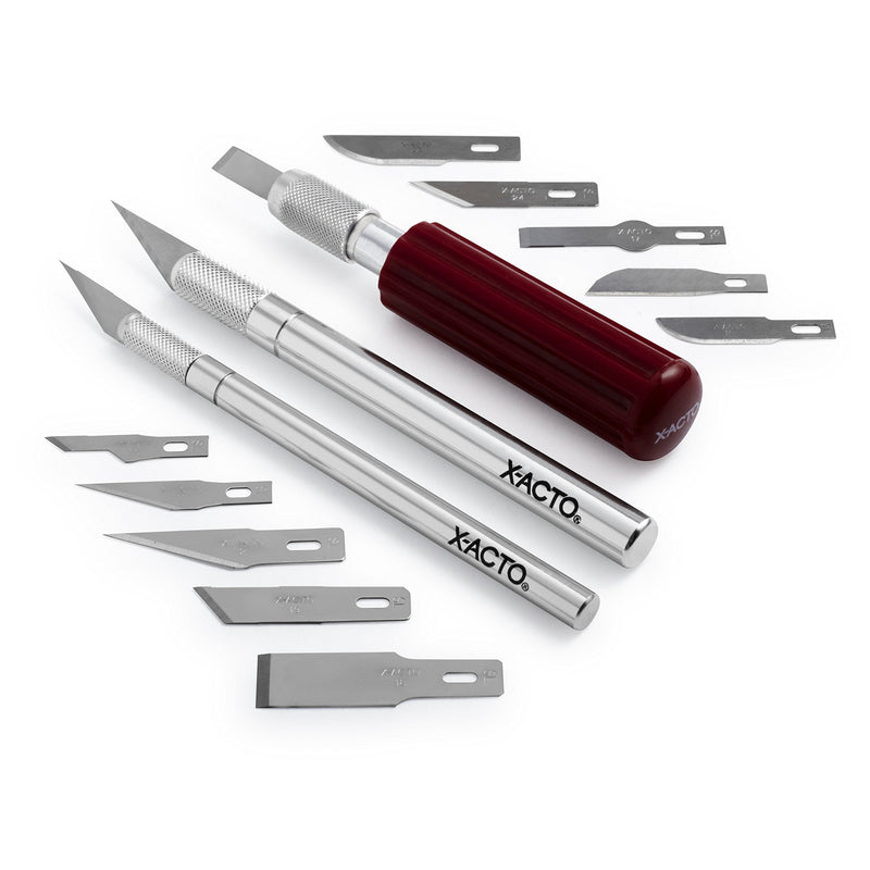 X-ACTO Compression Basic Knife Set, Great for Arts and Crafts, including Pumpkin Carving Basic Knife Set (Soft Case)