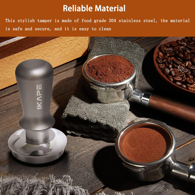 51mm Calibrated Espresso Tamper, Coffee Tamper with Two Calibrated Springs Loaded, High-quality Calibrated Tamper with Reliable Materials, 100% Food Grade 304 Stainless Steel Tamper 51mm