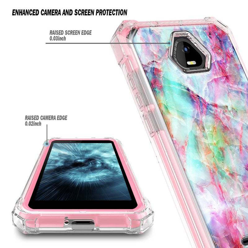 NZND Compatible with Schok Volt SV55 Case with [Built-in Screen Protector], Full-Body Protective Shockproof Rugged Bumper Cover, Impact Resist Durable Case for Schok Volt SV55 SV55216 (Fantasy) Fantasy