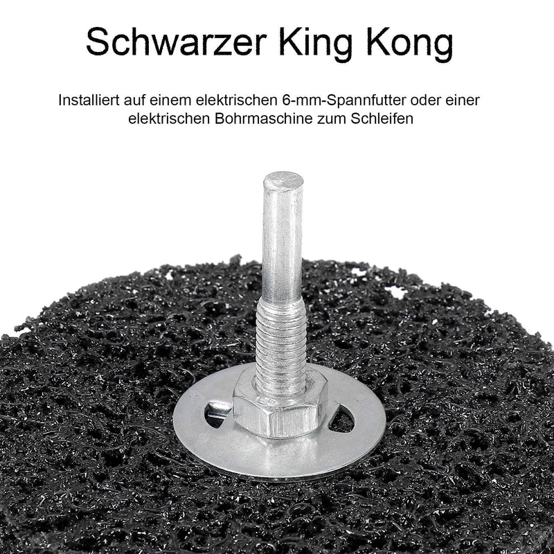 Pack of 5 CSD disc set, 100 mm CBS grinding disc, black coarse cleaning disc, CBS cleaning disc for angle grinders of paint, rust welds, oxidation cleaning and removal