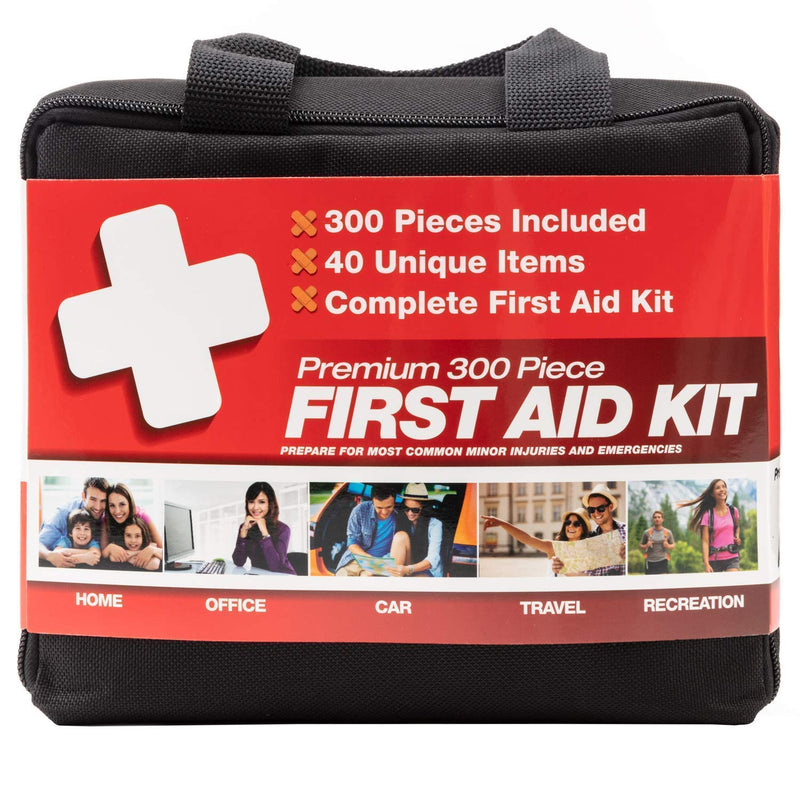 All-Purpose Bundle: 2 Pack 300 Piece + 321 Piece First Aid Kits by M2 BASICS