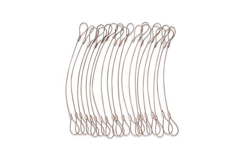 Universal CableTether - Cable Tethers 14" (20 Pack) - Heavy Duty, Adjustable, Pre-Assembled, Tamper-Resistant - Secure Conference Room Computer Display Adapters and Mac Adapters