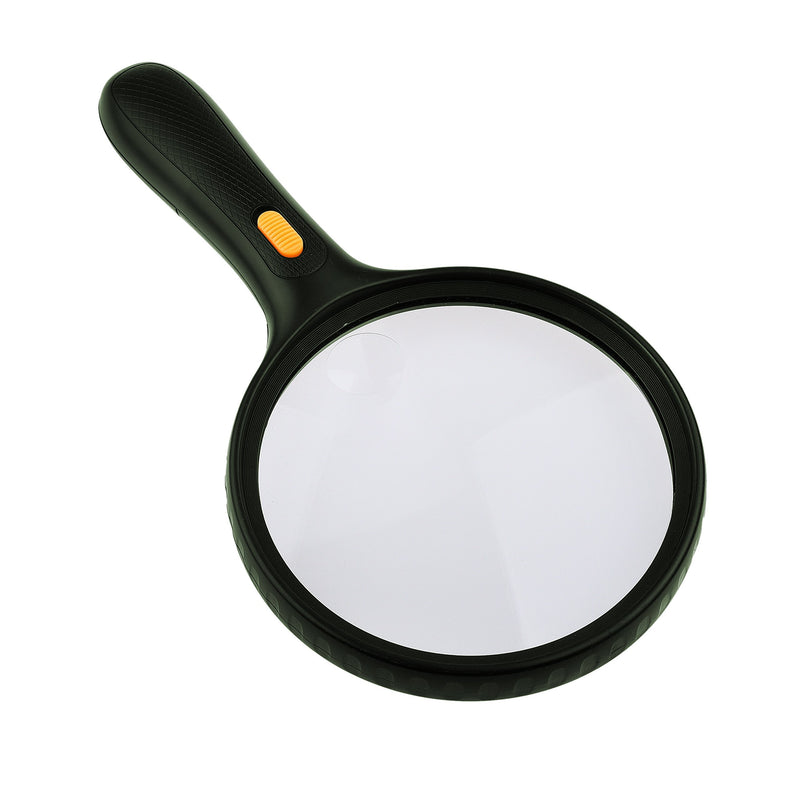 KARE and Kind Extra Large 3 LED Handheld Magnifying Glass with Dual Glass - Magnifier for Senior Reading, Hobbies and Crafts, Computer Repair and Jewelry Loupe (1.8X 138 mm, 5X 25 mm) 3 Led - 1.8x