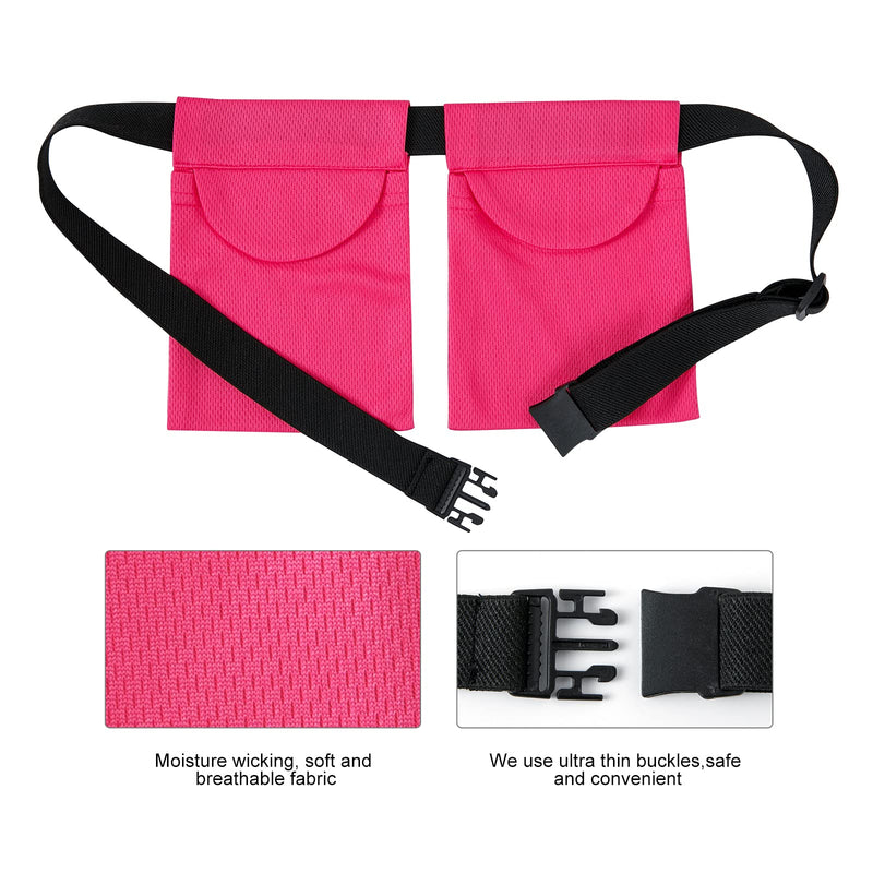 SUCONBE Adjustable Mastectomy Drain Holder Drainage Pouch with Shower Bag for Breast Surgery Mastectomy Breast Reduction Augmentation Post-Surgery Recovery Support Patient Care Kit (Rose red)