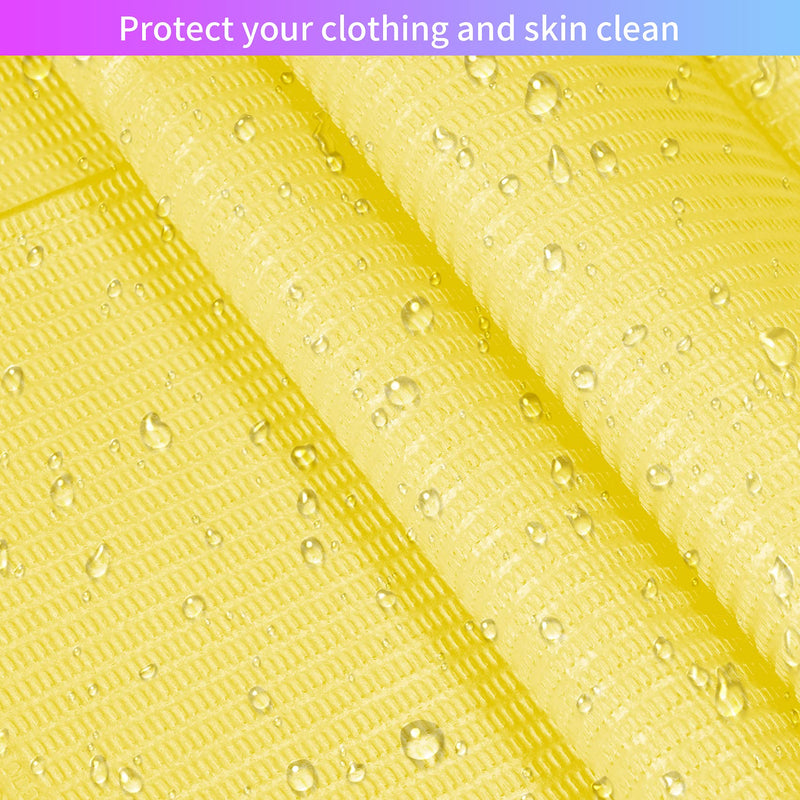 Disposable Patient Bibs 60 PCS Waterproof Tattoo Bib 3 Ply Tissue Napkins, Annhua Dentist Bibs Tattoo Tray Covers Lap Cloths - Sturdy and Leakproof - Yellow