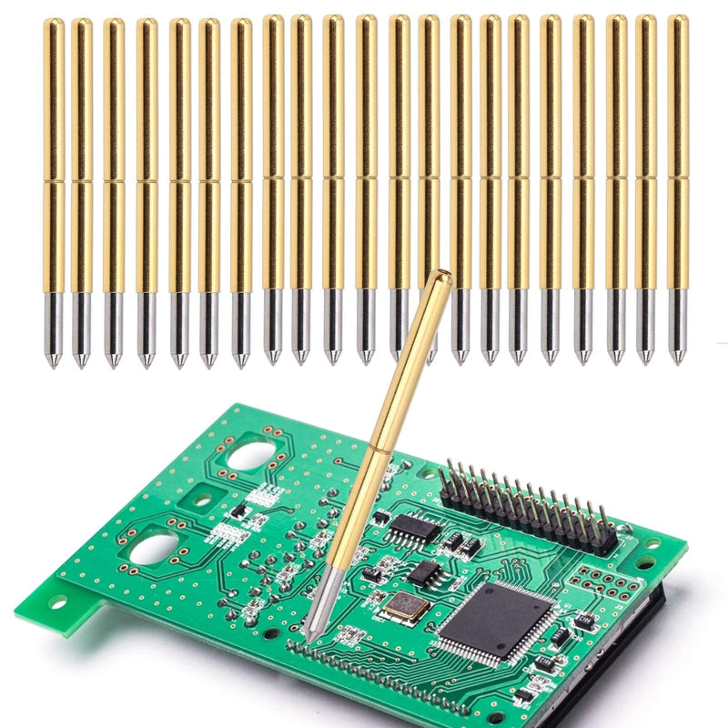 100pcs P125‑B Test Probe, Pin Test Tools 2.0mm Spring Test Detection Probe Pins Brass Pogo Pins
