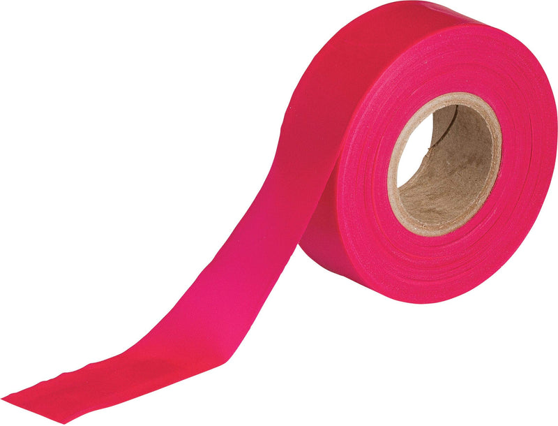 Brady Flourescent Red Flagging Tape for Boundaries and Hazardous Areas - Non-Adhesive Tape, 1.188" Width, 150' Length (Pack of 1) - 58349