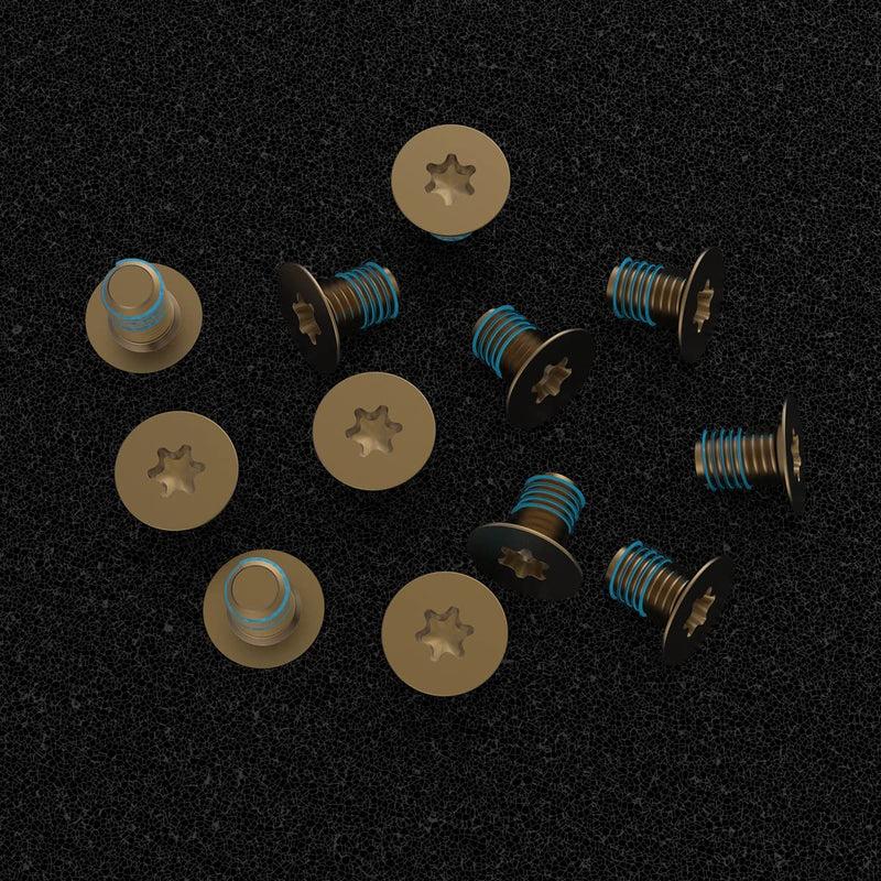 12PCS M2x3 Torx T5 Screws for Dell XPS 13 9343 9350 9360 9300 9370 9380 7390, XPS 15 9500 9550 9560 9570 7590 & Precision M5510 5520 5530 5540 5550 Series Laptop with Screwdriver, Gold