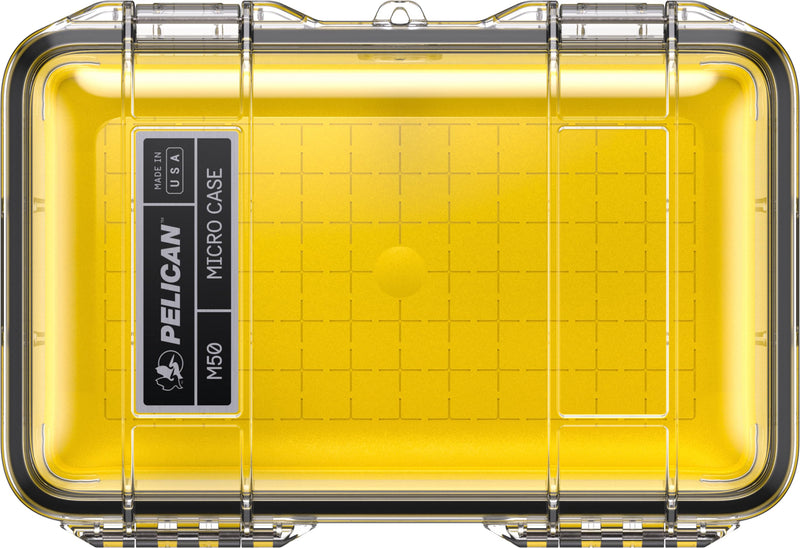 Pelican M50 Micro Case (Yellow/Clear) Yellow/ Clear