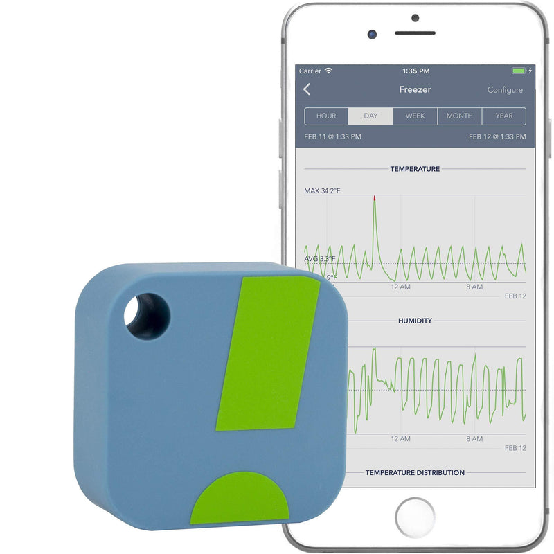 SensorPush Wireless Thermometer/Hygrometer for iPhone/Android - Humidity & Temperature Smart Sensor with Alerts. Developed and Supported in The USA