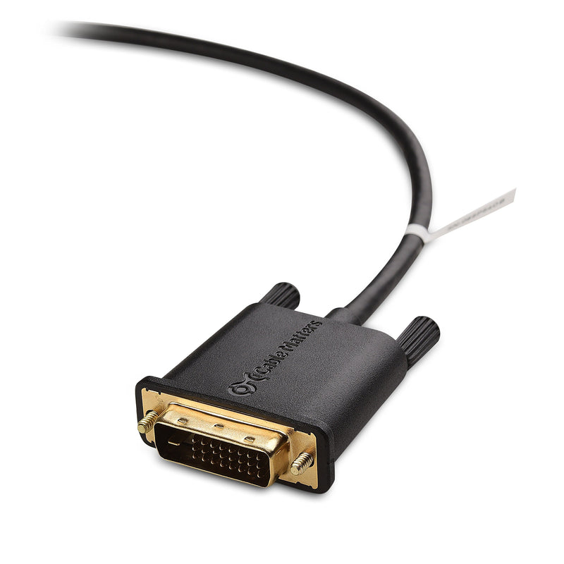 Cable Matters Mini DisplayPort to DVI Cable (Mini DP to DVI Cable) in Black 6 Feet - Thunderbolt and Thunderbolt 2 Port Compatible 6 ft