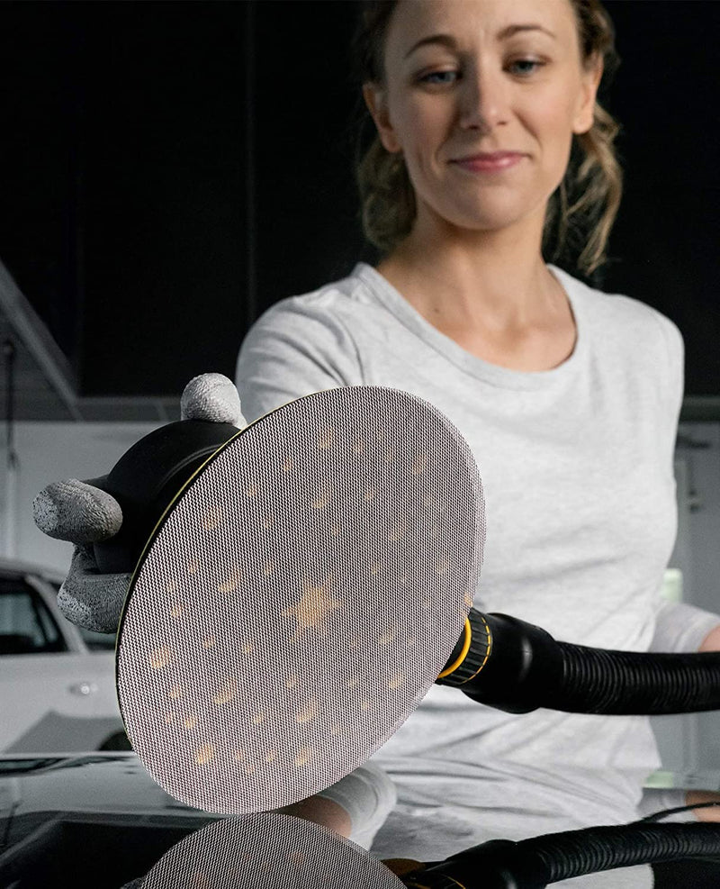 Mirka Abranet mesh sanding discs Ø 125 mm Velcro / mix pack 5 of each grain size 80, 120, 180, 240, 320, 400, 600 / 35 pieces / for all 125 mm eccentric sanders and grinders Mix 1