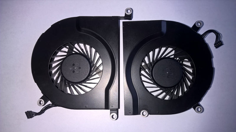 Left and Right Side CPU Cooling Fan Assembly for Apple MacBook Pro 15" A1286 (2008, 2009, 2010, 2011, 2012)