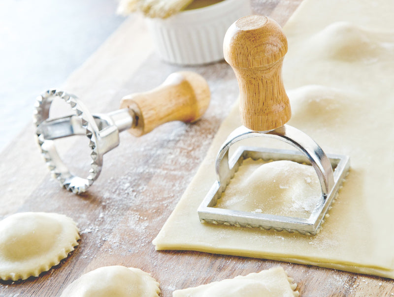 Fox Run 57670 Ravioli Cutter Stamps, Round & Square, Set of 2