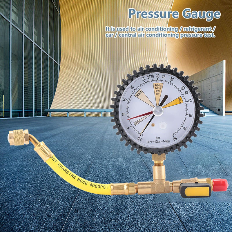 Jadeshay pressure gauge, air conditioning cold nitrogen pressure tester pressure use for air conditioning cold nitrogen pressure