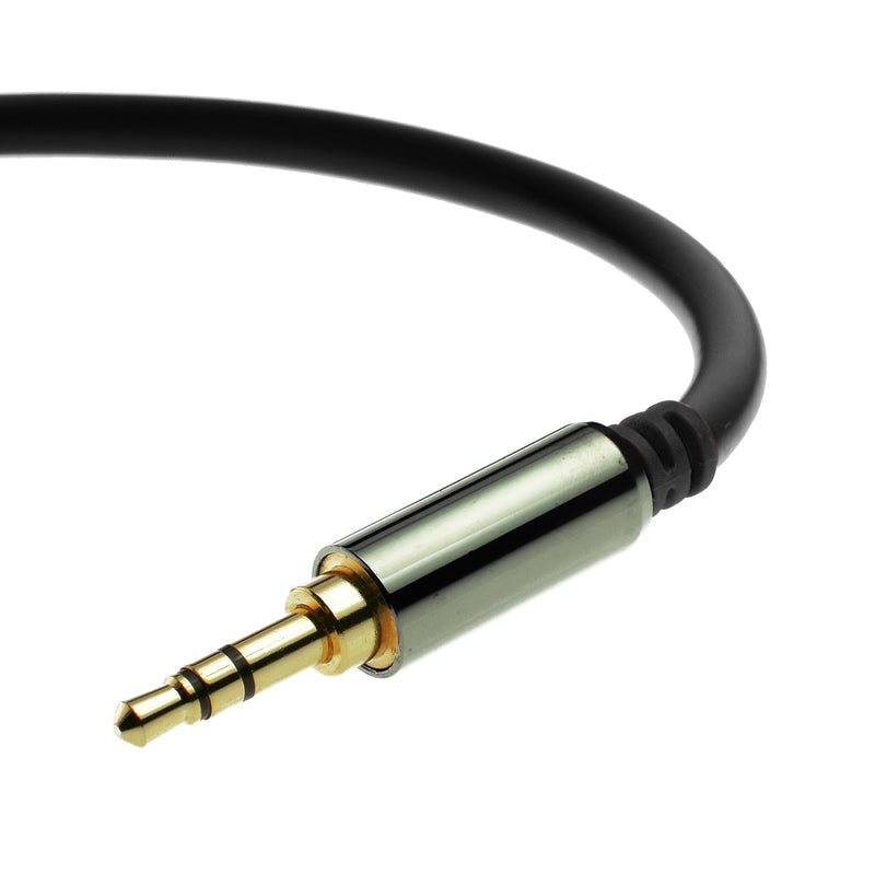 Mediabridge 3.5mm Male To Male Stereo Audio Cable (2 Feet) - Step Down Design for iPhone, iPod, Smartphone, Tablet and MP3 Cases 2 Feet