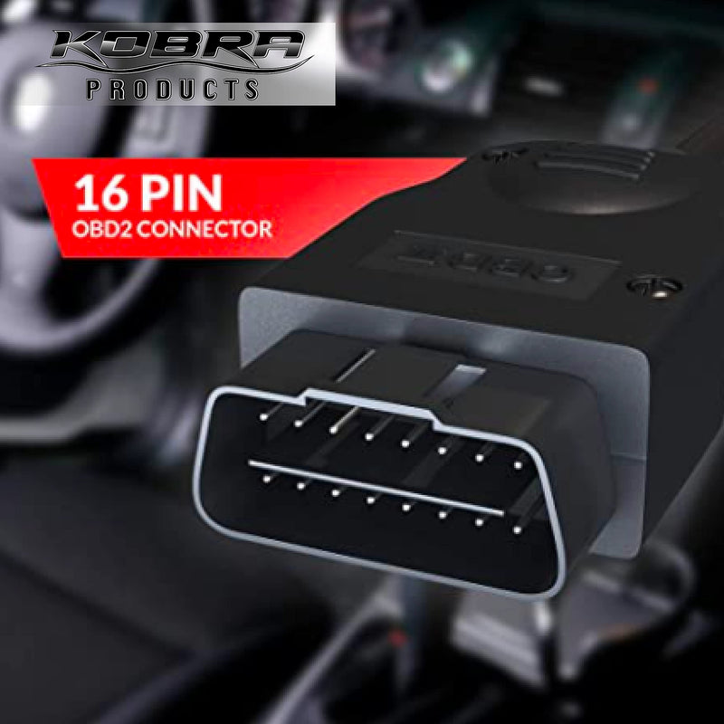 Kobra Newest Version OBD2 Scanner Car Code Reader - Universal Auto OBD Car Diagnostic Tools for All Cars, Automotive Check Engine Readers with Reset (Red and Black) Compact