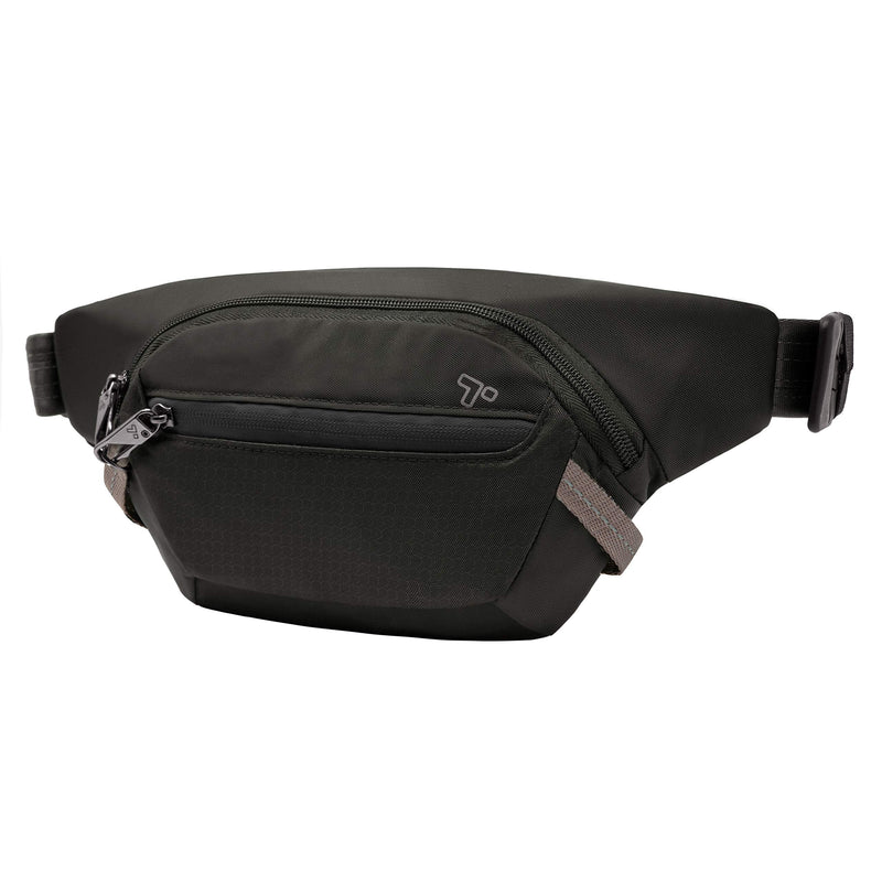 Travelon Anti-Theft Active Waist Pack, Black, 9.5 x 6 x 2