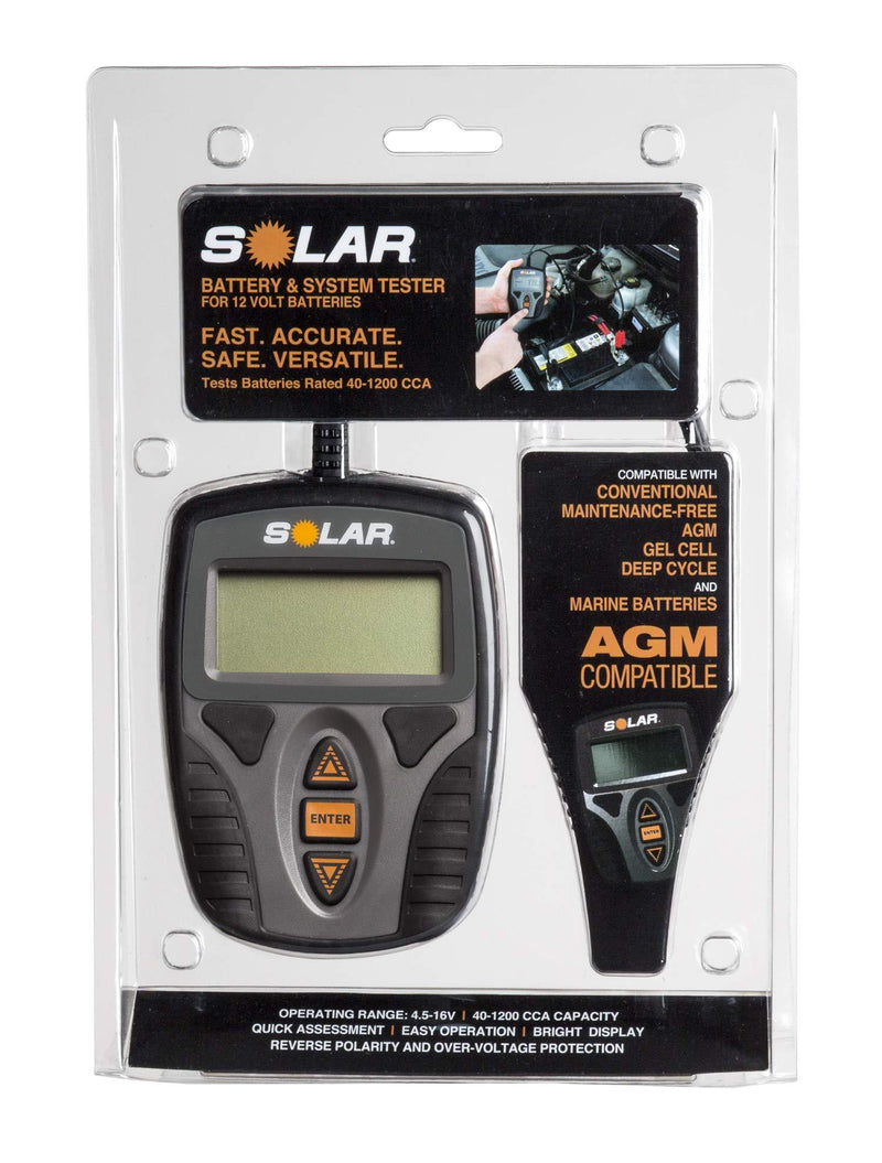 SOLAR Digital 12V Battery and System Tester