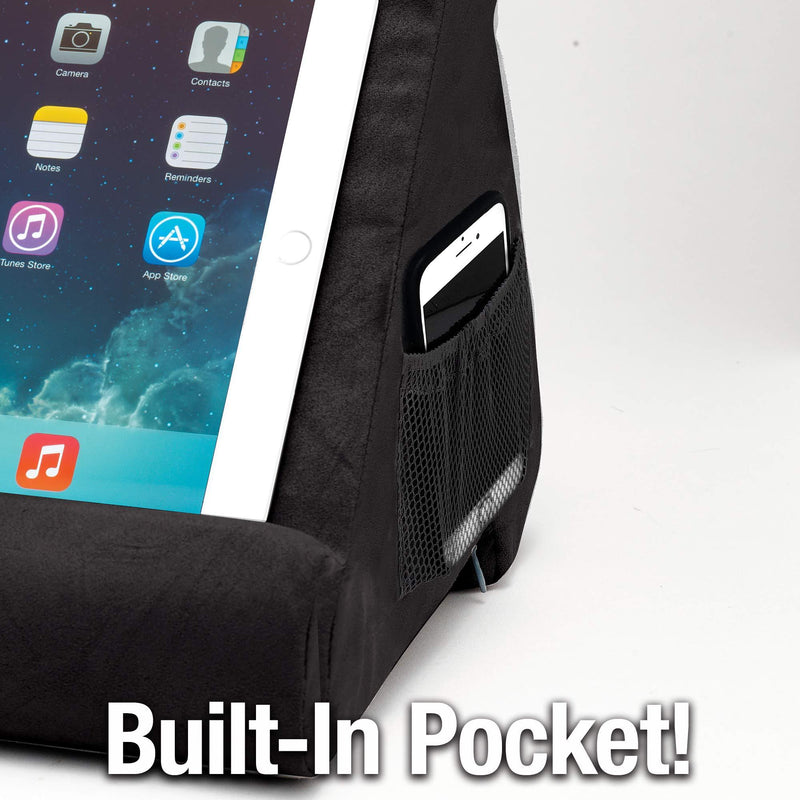 Ontel Pillow Pad Ultra Multi-Angle Soft Tablet Stand, Gray