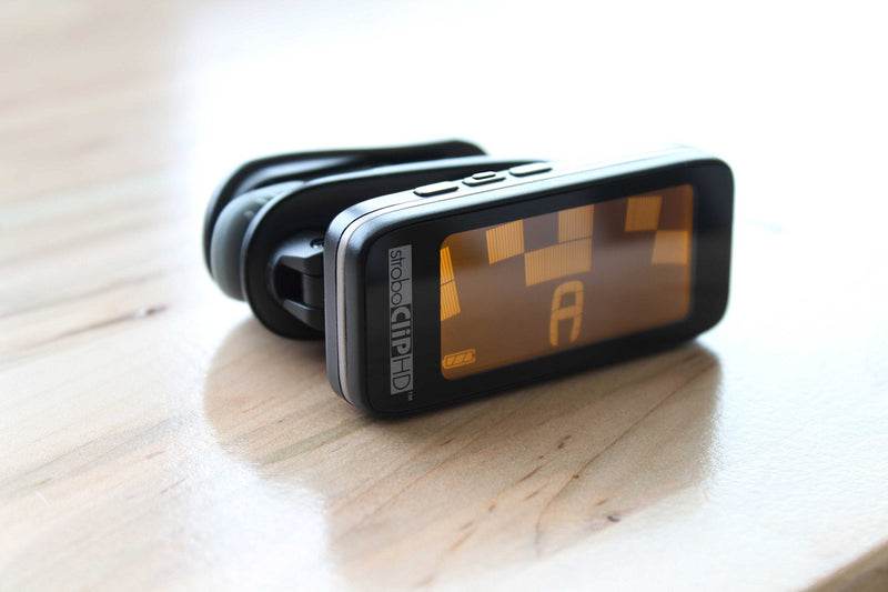 Peterson StroboClip HD Clip-On Tuner | Guitar, Bass, Violin, Ukulele, Harp, Brass, Woodwind, Orchestral Black