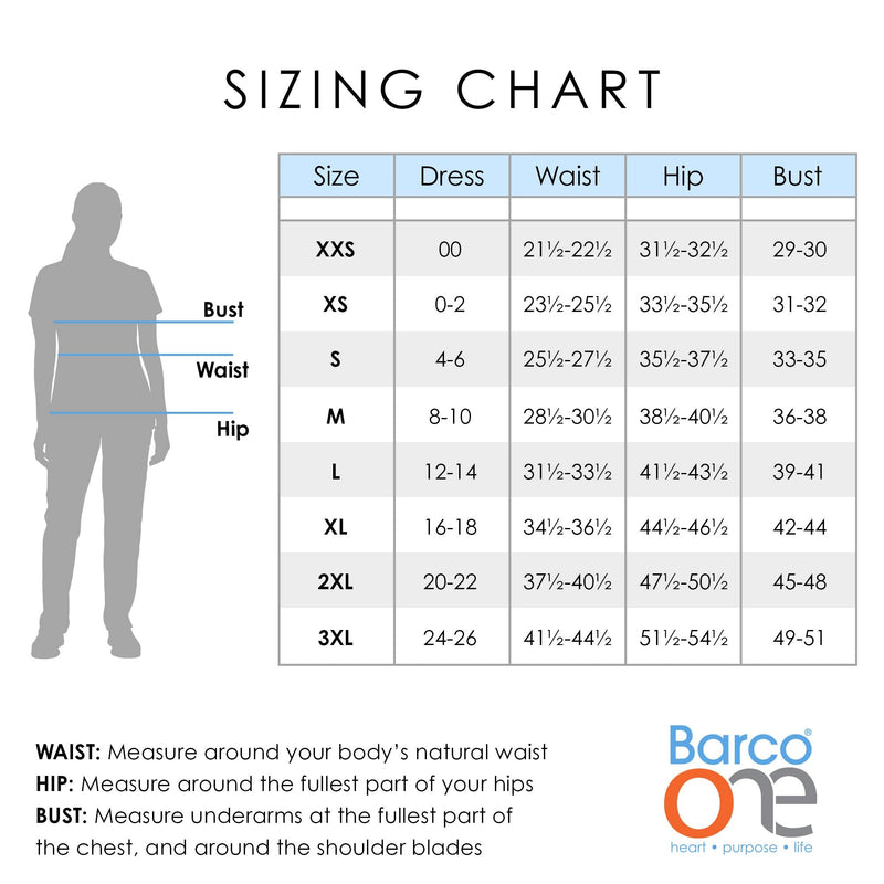 BARCO ONE Women’s Pulse Scrub Top, Sporty V-Neck Medical Top w/ 4-Way Stretch & 5 Pockets Small Black