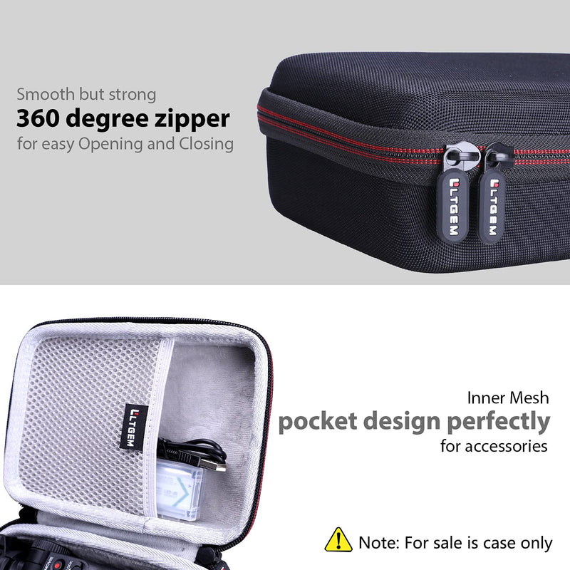 Hard Case for Sony ZV-1 Camera by LTGEM. Fits Vlogger Accessory Kit Tripod and Microphone - Travel Protective Carrying Storage Bag