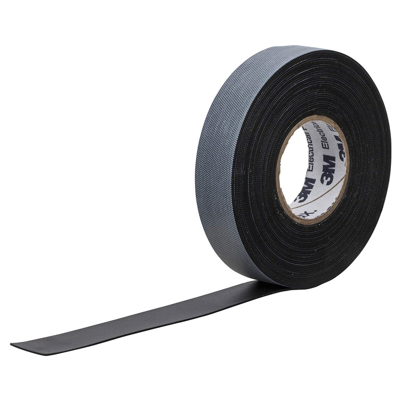 3M Temflex Rubber Splicing Tape 2155, 3/4 in x 22 ft, Black, General Purpose Self-Fusing Electrical Insulating Tape, 1 Roll 3/4" X 22'