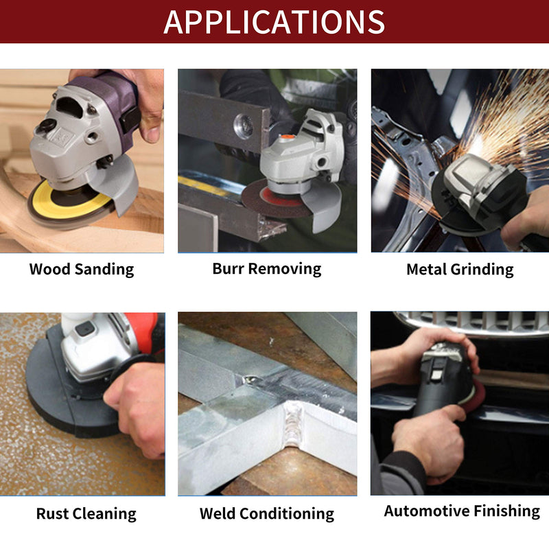 COSPOF 2 Inch Sanding Discs Assortment,Surface Conditioning Discs,Quick Change Design,Coarse/Medium/Fine 60 Pcs and 1/4'' Pad Holder 1Pc.