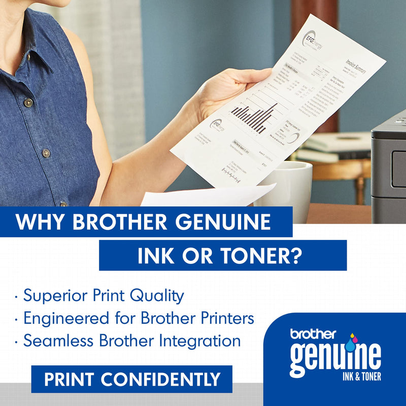 Brother Genuine High Yield Toner Cartridge, TN450, Replacement Black Toner, Page Yield Up to 2,600 Pages